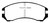EBC DP3665C Redstuff Ceramic Front Brake Pads, Nissan Pulsar NX 1.6 SE 1986-1987