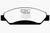 EBC DP41742R Yellowstuff Front Brake Pads, Cadillac Escalade 6.2 2WD 2007