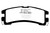 EBC DP61000 Greenstuff 6000 Elite Rear Brake Pads, Nissan Pathfinder 3.0 1987-1995