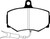 EBC DP3756/2C Redstuff Ceramic Front Brake Pads, Jaguar XJ6 3.6 1988-1989