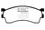 EBC 01-04 Mazda Protege 2.0 (Rear Drums) Redstuff Front Brake Pads