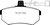 EBC DP4486R Yellowstuff Front Brake Pads, Audi 100 Quattro 2.3 1989-1990