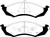 EBC DP21180 Greenstuff 2000 Front Brake Pads, Ford Thunderbird 3.8 1989-1991