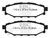 EBC 12+ Subaru BRZ 2.0 (solid rear rotors) Redstuff Rear Brake Pads