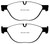 EBC 12-13 BMW 528 2.0 Turbo (F10) Performance Greenstuff Front Brake Pads