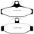 EBC DP51167NDX Bluestuff Rear Brake Pads, Aston Martin Vantage 5.3 (Twin Supercharged)(AP) 1990-2000