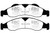 EBC DP61803 Greenstuff 6000 Elite Front Brake Pads, Ford Expedition 5.4 2WD 2007-2009