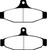 EBC DP41167R Yellowstuff Rear Brake Pads, Aston Martin Vantage 5.3 (Twin Supercharged)(AP) 1990-2000