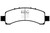 EBC 02 Cadillac Escalade 5.3 (Akebono rear caliper) Extra Duty Rear Brake Pads