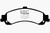 EBC DP41635R Yellowstuff Rear Brake Pads, Cadillac Escalade 5.3 (PBR rear caliper) 2002