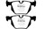 EBC 07-10 BMW X5 3.0 Redstuff Rear Brake Pads