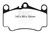 EBC Racing 03-05 Porsche 911 (996) Carrera 4S 3.6L (Cast Iron Rotor Only) RP-X Front Brake Pads
