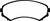 EBC DP41619R Yellowstuff Front Brake Pads, Honda Passport 3.2 2002-2003