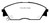 EBC DP3706C Redstuff Ceramic Front Brake Pads, Honda Civic CRX 1.6 Si 1990-1992
