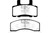 EBC DP41274R Yellowstuff Front Brake Pads, Chevrolet C20 8600 LB 1990-1993