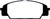 EBC DP41254R Yellowstuff Front Brake Pads, Acura CSX (Canada) 2.0 Type S 2007-2011