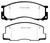 EBC 90-93 Toyota Previa Rear Drums Ultimax2 Front Brake Pads