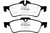EBC DP41701R Yellowstuff Rear Brake Pads, Mini Hardtop 1.6 2002-2003