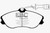 EBC DP4711R Yellowstuff Front Brake Pads, Audi 100 Quattro 2.3 (Girling) 1991-1992
