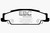 EBC 02-05 Cadillac CTS 2.6 Redstuff Rear Brake Pads