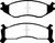 EBC 91-93 Chrysler Fifth Avenue 3.8 Redstuff Front Brake Pads