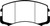 EBC DP41678R Yellowstuff Front Brake Pads, Mitsubishi Lancer 2.0 ES 2002-2005