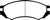 EBC DP3839C Redstuff Ceramic Front Brake Pads, Nissan NX 2.0 (ABS) 1991-1993