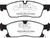 EBC DP42398R Yellowstuff Front Brake Pads, Jeep Grand Cherokee 3.6L 2016+