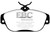 EBC DP21095 Greenstuff 2000 Front Brake Pads, Volvo 740 2.3 (ABS) (Girling) 1991-1993