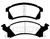 EBC DP41174R Yellowstuff Front Brake Pads, Buick Skylark 2.3 1991-1995