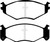 EBC 91-95 Chrysler LeBaron 2.5 (15in Wheels) Ultimax2 Front Brake Pads