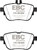 EBC 2017+ Mercedes-Benz E300 (W213) Redstuff Rear Brake Pads
