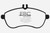 EBC DP21989 Greenstuff 2000 Front Brake Pads, Mercedes-Benz C250 (W204) 1.8 Turbo 2012-2014