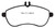 EBC DP41989R Yellowstuff Front Brake Pads, Mercedes-Benz C250 (W204) 1.8 Turbo 2012-2014