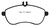 EBC DP41989R Yellowstuff Front Brake Pads, Mercedes-Benz C250 (W204) 1.8 Turbo 2012-2014