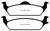 EBC DP41648R Yellowstuff Rear Brake Pads, Dodge Dakota 2WD 3.9 2003-2004