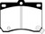 EBC DP4824R Yellowstuff Front Brake Pads, Ford Escort 1.8 1991-1996