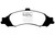 EBC 03-04 Pontiac GTO 5.7 (Solid Rear Rotors) Yellowstuff Front Brake Pads