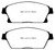 EBC DP22067 Greenstuff 2000 Front Brake Pads, Buick Encore 1.4 Turbo 2013-2017