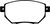 EBC DP41659R Yellowstuff Front Brake Pads, Infiniti FX35 3.5 2003-2005