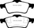 EBC DP41354R Yellowstuff Rear Brake Pads, Mazda 3 2.0 2003-2005