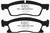 EBC DP62136 Greenstuff 6000 Elite Front Brake Pads, Dodge Durango 5.7 2013+