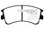 EBC DP41465R Yellowstuff Front Brake Pads, Mazda 6 2.3 2003-2005