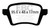 EBC DP43027R Yellowstuff Rear Brake Pads, Fiat 500L 1.4 Turbo 2013+