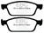 EBC DP43008R Yellowstuff Front Brake Pads, Ford Escape 1.6 Turbo 4WD 2013+