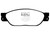 EBC DP41220/2R Yellowstuff Front Brake Pads, Jaguar XJ8 4.2 VP 2003-2006