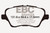 EBC 13+ Ford Fiesta 1.6 Turbo ST Redstuff Front Brake Pads
