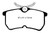 EBC DP41218R Yellowstuff Rear Brake Pads, Ford Fiesta 1.6 Turbo ST 2013+
