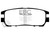 EBC DP6958 Greenstuff 6000 Elite Rear Brake Pads, Mitsubishi Montero 3.0 1992-1997