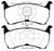 EBC 93-00 Aston Martin Virage 5.3 (PBR Caliper) Redstuff Rear Brake Pads